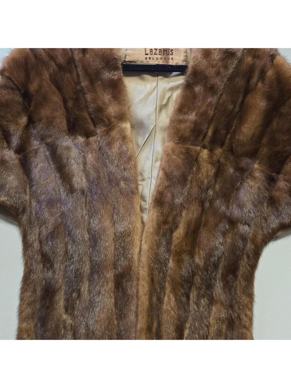 Vintage Lazarus Columbus Mink Fur Wrap